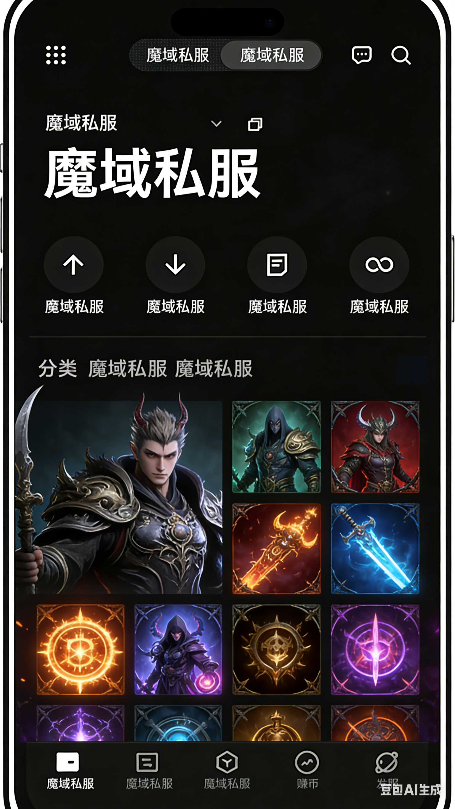 魔域SF职业PK战斗画面